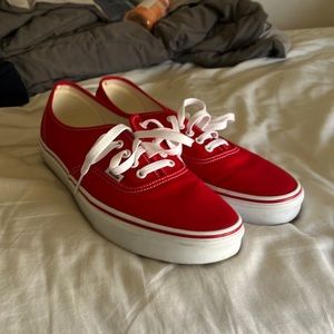 Vans Size 12 Red ‘Authentic’